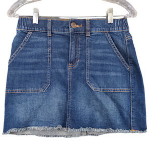 NoBo No Boundaries Womens Juniors Jean Skirt Blue Size S 3-5 Cotton